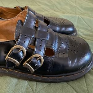 Black Doc Martens Mary Janes Size 4